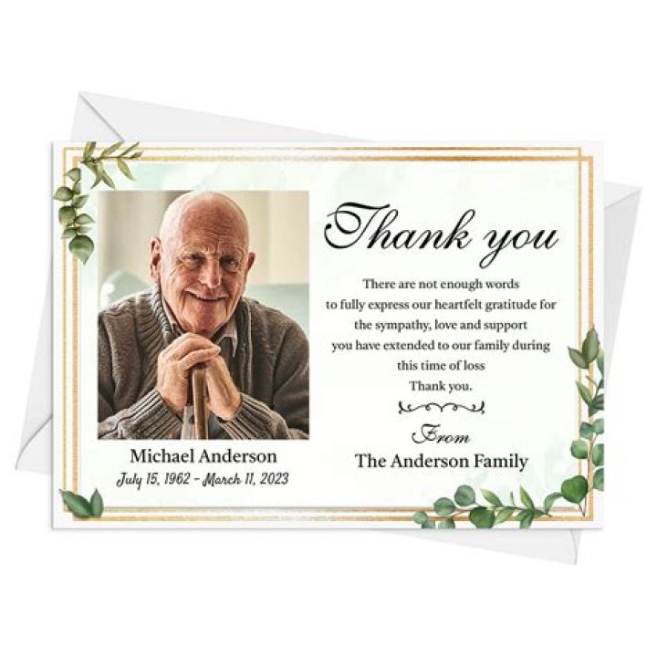How long after a funeral should thank you cards be sent