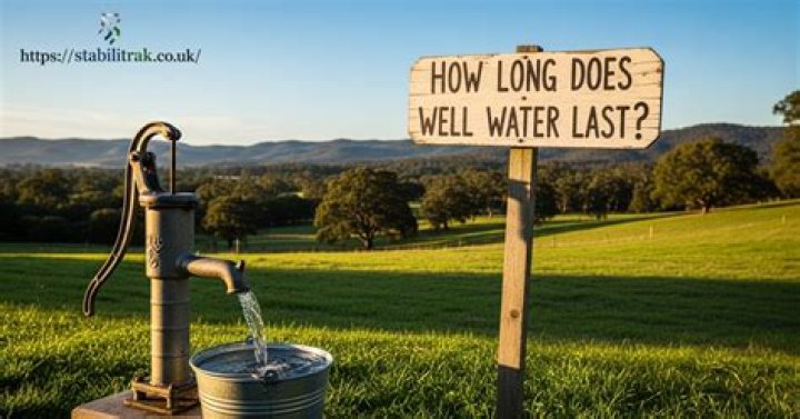 How long does well water last?
