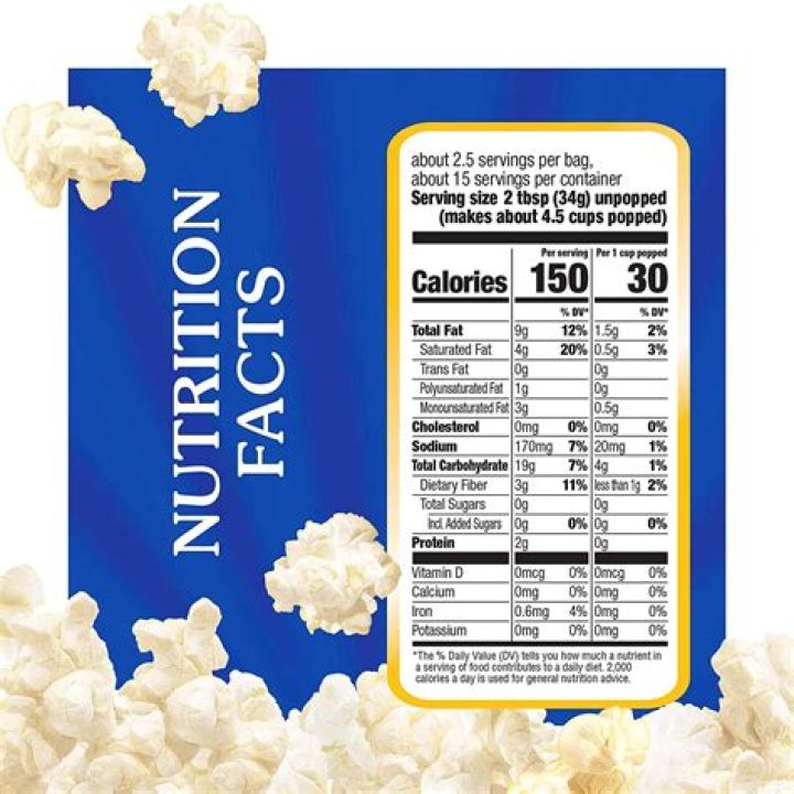 How many calories are in a bag of Act butter popcorn