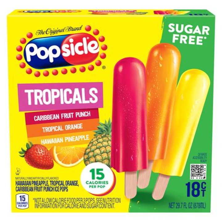 How many fluid ounces are in a sugar free popsicle