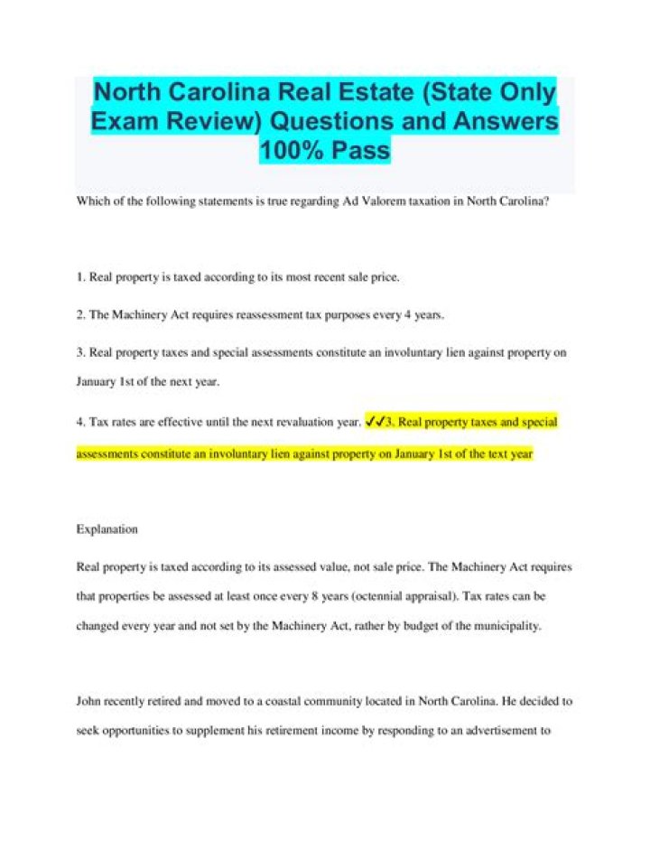 How many questions are on the North Carolina real estate exam