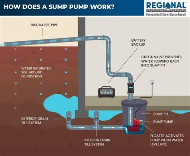 How much water should be in sump pump?