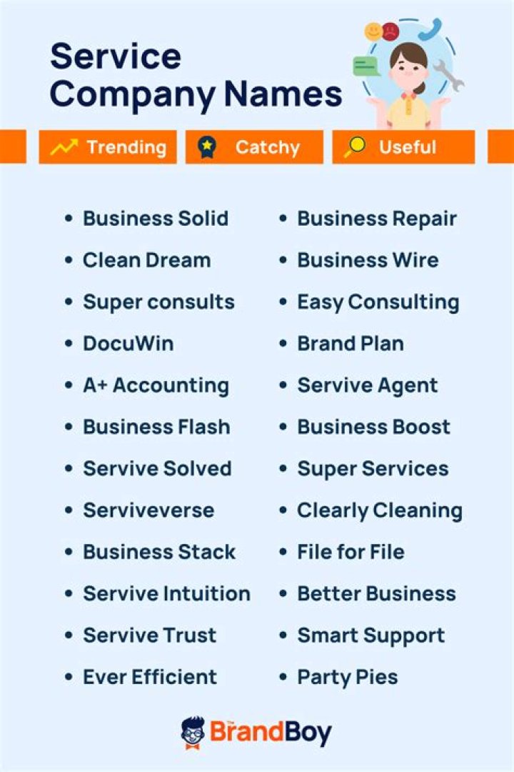 How to create catchy customer service company names?