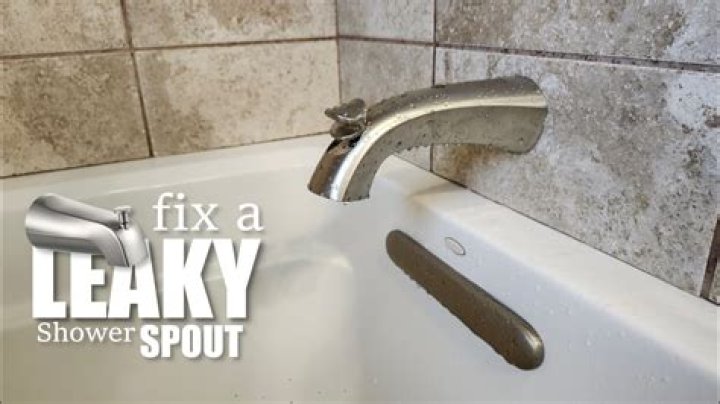 How to replace and fix a leaking tub spout?