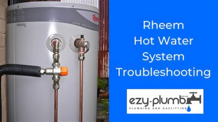 How to troubleshoot your Rheem hot water system?