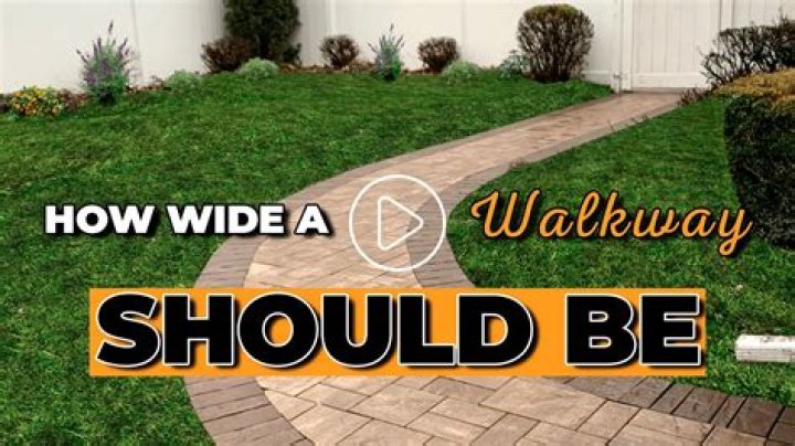 How wide should a front path be