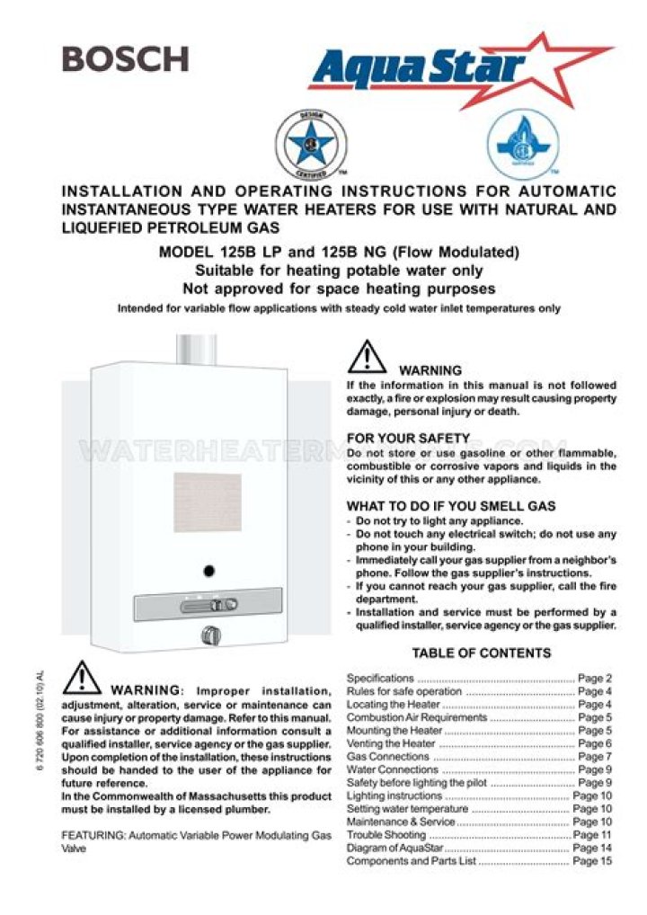 Is the Bosch AquaStar 125B ng the same as the original?