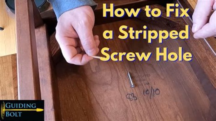 Question: How To Repair Ikea Furniture Stripped Wood Screw Holes