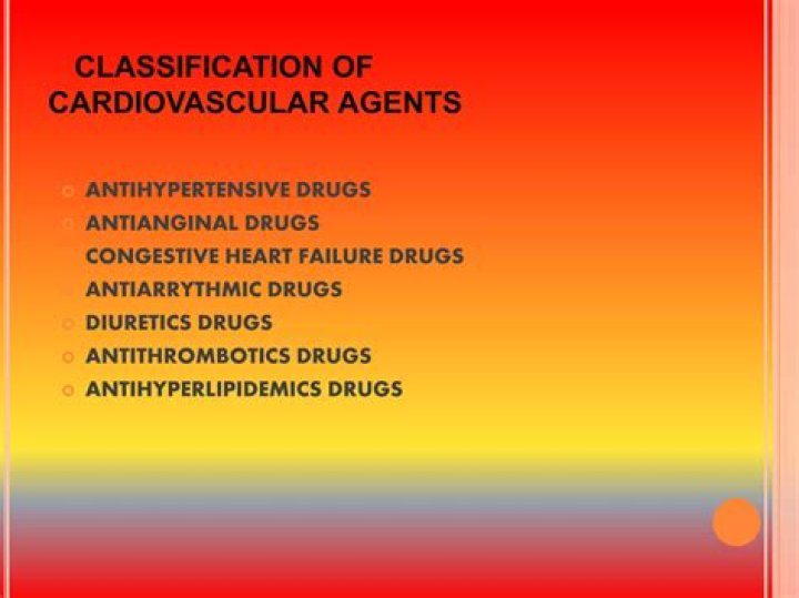 What are cardiovascular agents