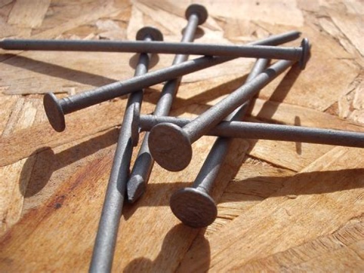 What are construction nails made out of