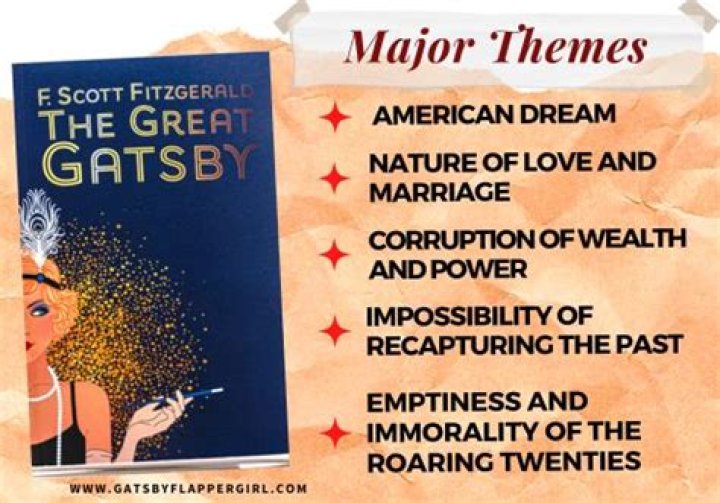 What are some major themes in The Great Gatsby