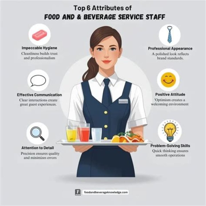 What are the attributes of food and beverage service personnel