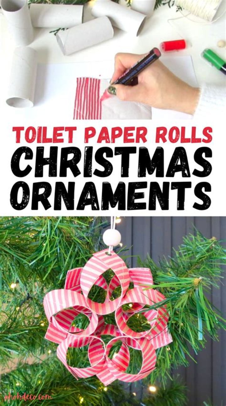 What can I make with toilet paper rolls for Christmas