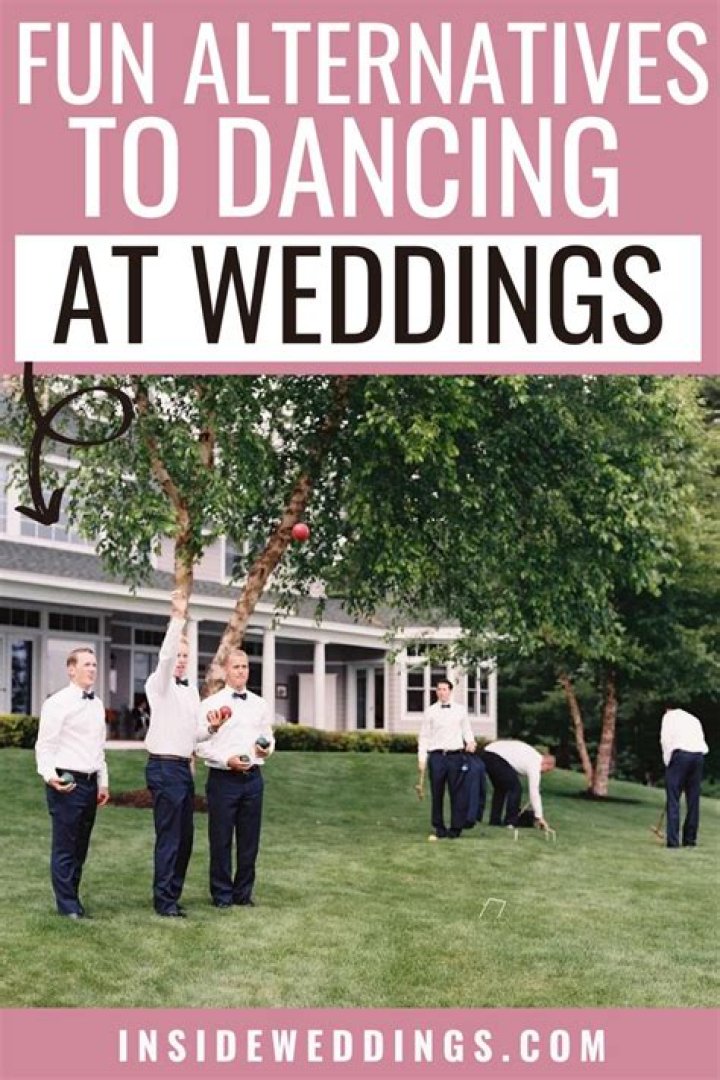 What can you do instead of dancing at a wedding