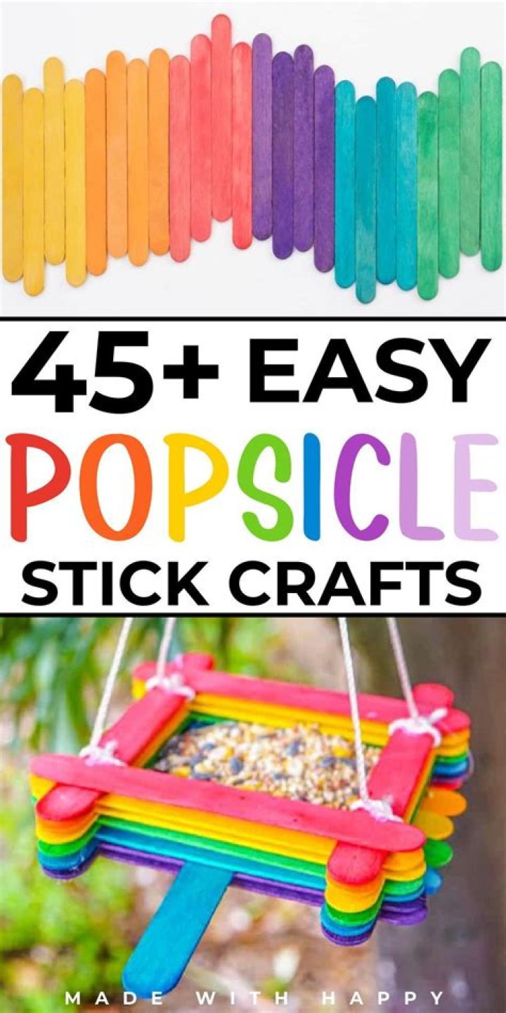 What can you make out of Popsicle sticks