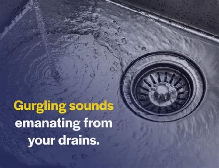 What causes gurgling sound in kitchen sink?