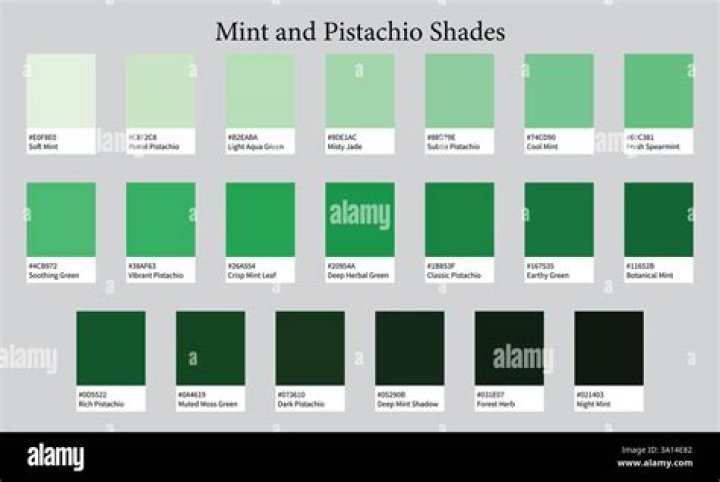 What Colour is pistachio green