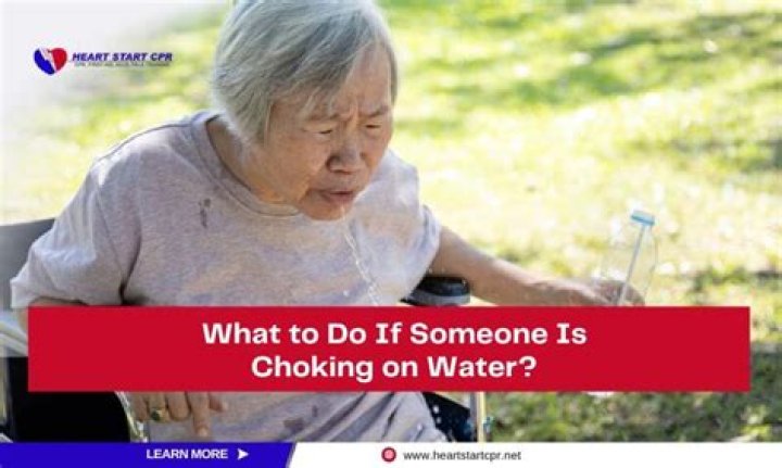 What do you do when a child chokes on water?