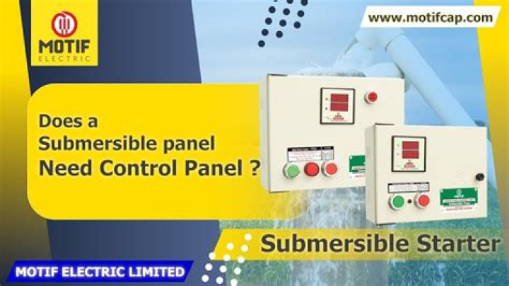 What does a submersible pump control box do?