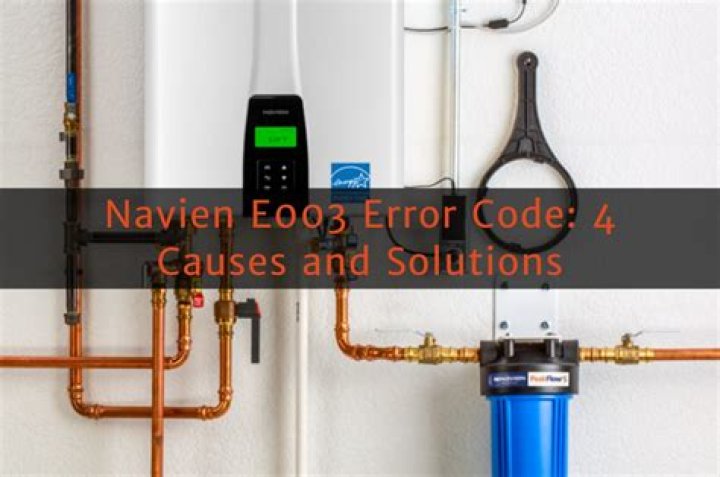 What does error code E002 mean on navien water heater?