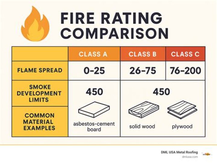 What does fire rating class A mean