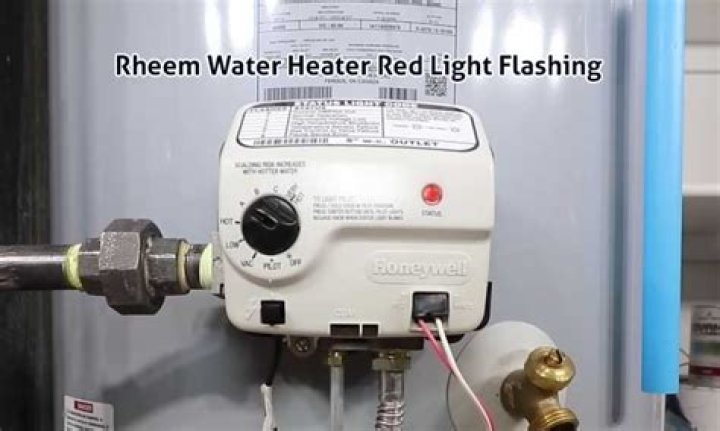 What does flashing water heater light mean?