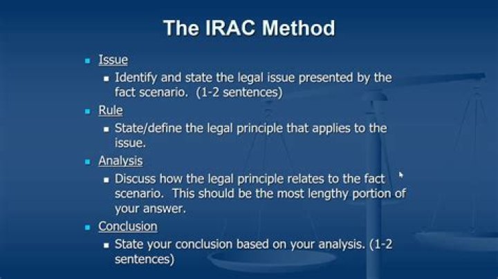 What does IRAC mean in law