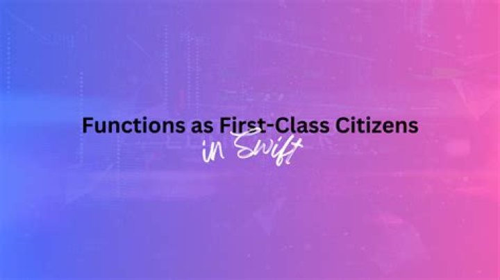 What does it mean when a language treats functions as first class citizens