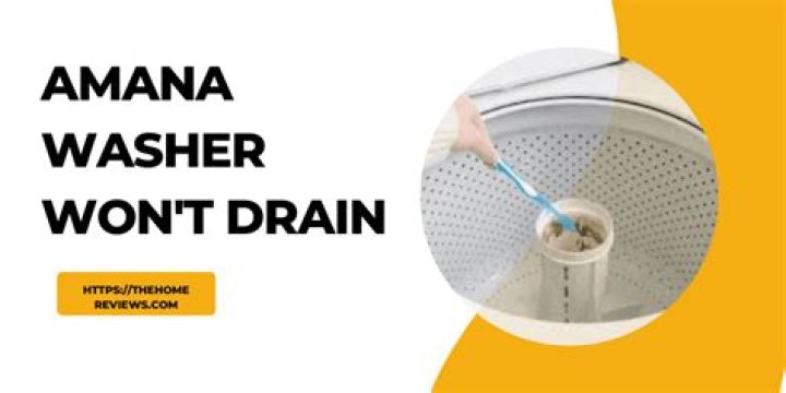 What does it mean when your washer wont drain