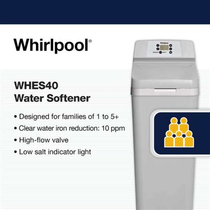What does Whirlpool whes40e grain water softener do?