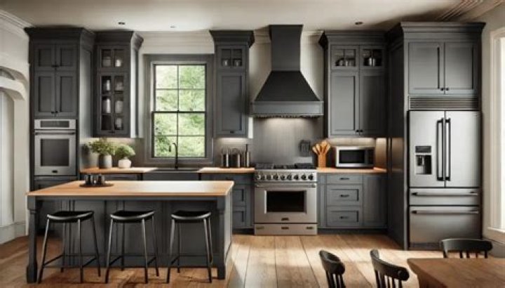 What goes with black kitchen appliances