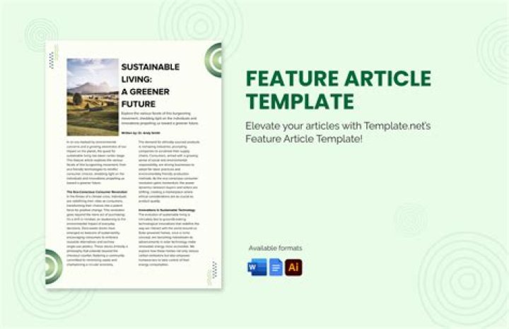 What is a feature article example