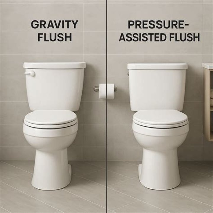 What is a pressure assisted flush toilet