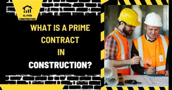 What is a prime contract in construction