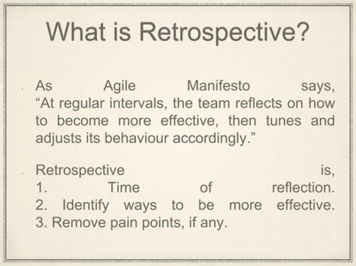 What is a retrospective mood