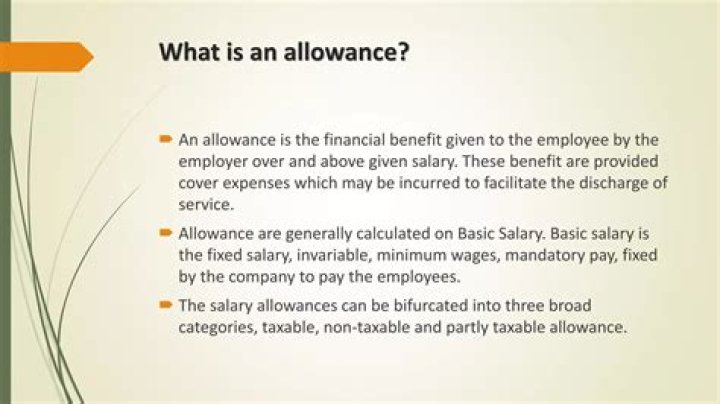 What is an allowance at closing