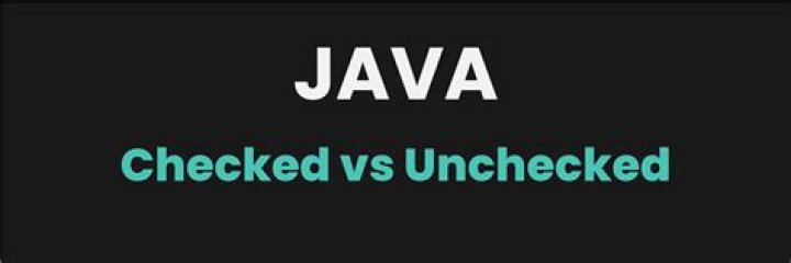 What is checked and unchecked exception in Java with example