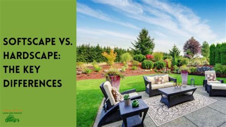What is hardscape and softscape