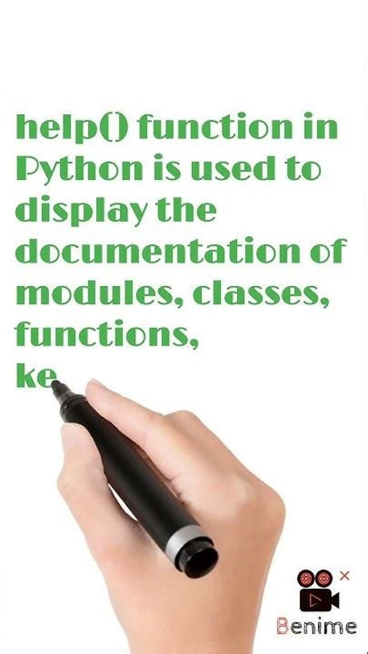 What is Help function in Python