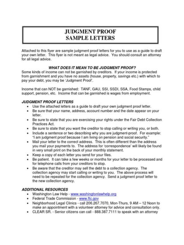 What is Judgement proof in California