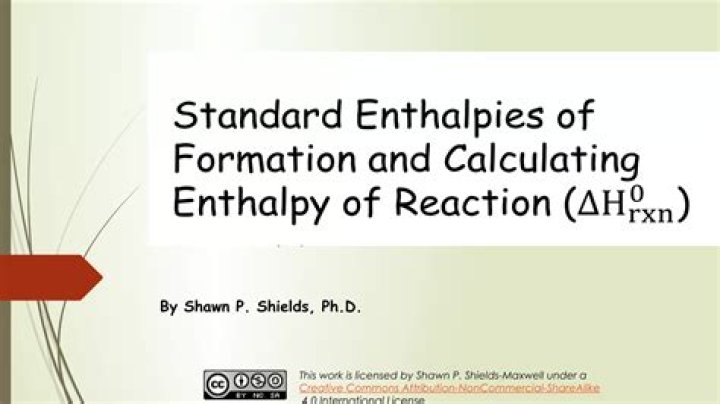 What is meant by the term standard enthalpy of formation