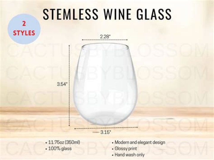 What is stemless wine glass