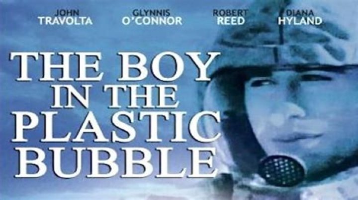 What is the boy in the plastic bubble about