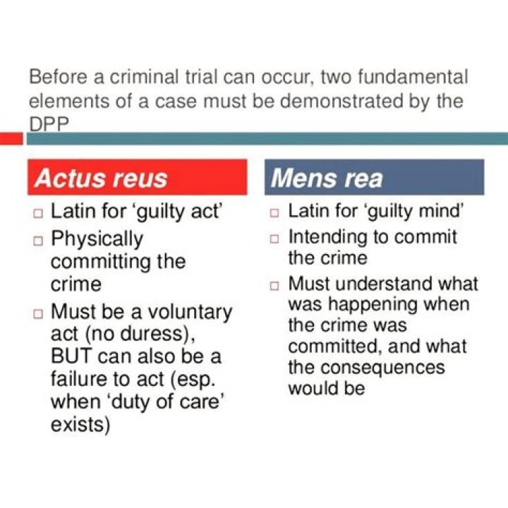 What is the difference between actus reus and mens rea