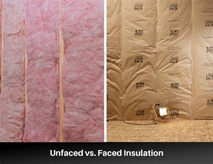 What is the difference between Kraft faced and unfaced insulation