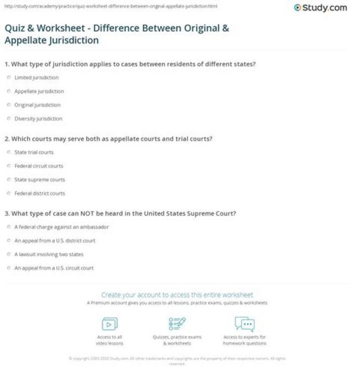 What is the difference between original and appellate jurisdiction quizlet