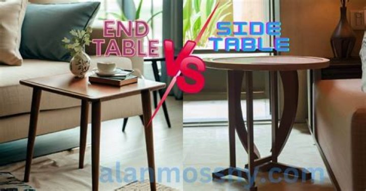 What is the difference between side and end table