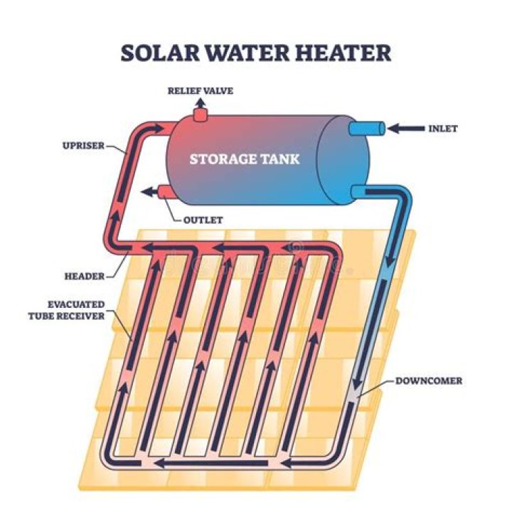 What is the life of a solar water heater?