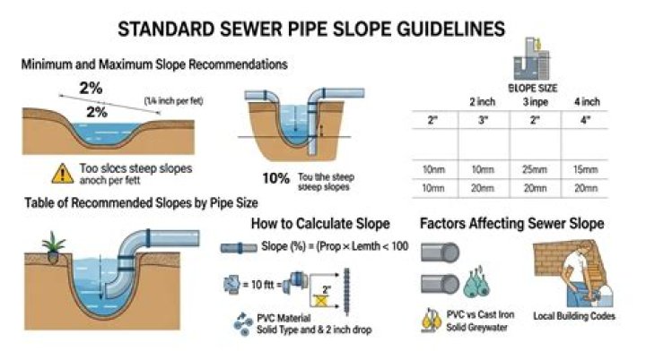 What is the minimum depth for sewer pipe?