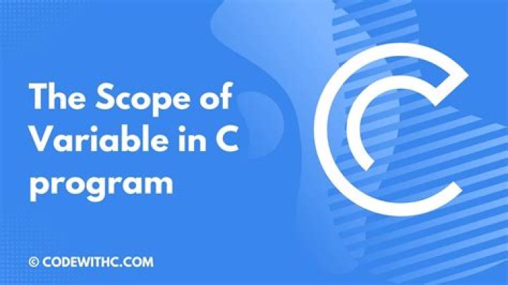 What is the scope of variable in C